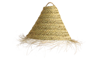 AB04 _ Abatjour de Palhinha com franjas Médio Abatjour de Palhinha com Franjas Médio