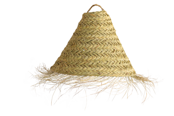 Abatjour de Palhinha com Franjas Médio