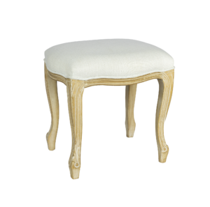 Banqueta Individual Luís XV Branca