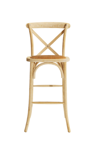 B10 _ Banco alto crossback branco Banco Alto Crossback Branco