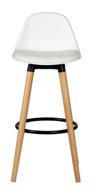 B13 _ Banco alto branco com encosto Banco Alto Branco com Encosto