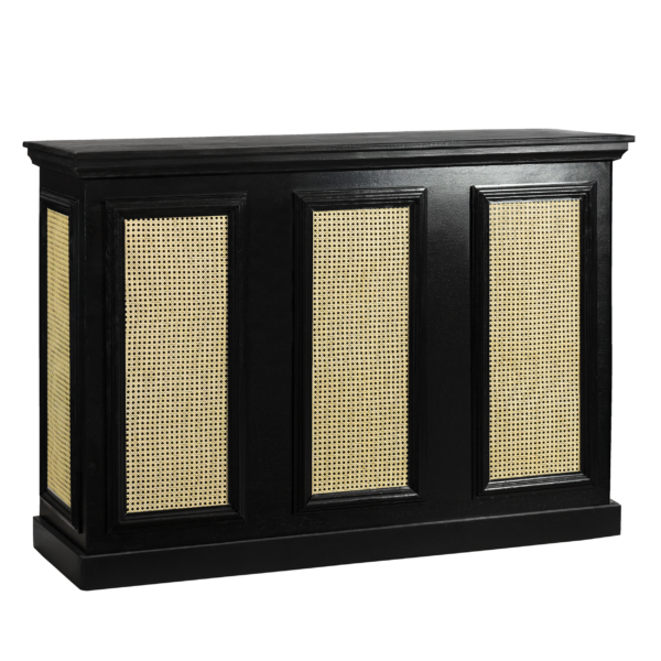 Bar Preto com Rattan