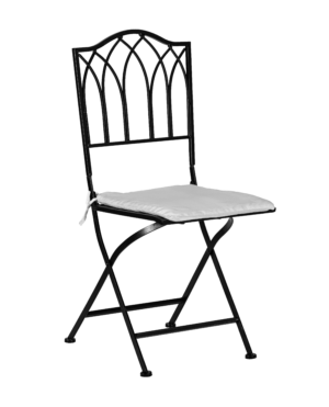 Cadeira de ferro preta