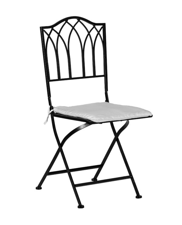 Cadeira de ferro preta