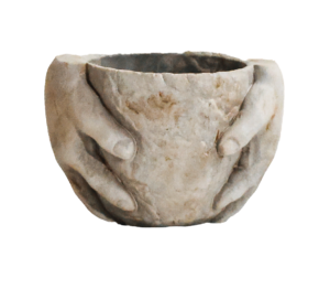 Vaso Decorativo com Mão