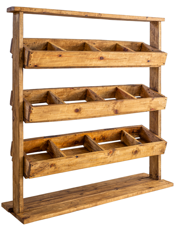 E05 _ Estante Decorativa de Madeira Estante Decorativa de Madeira