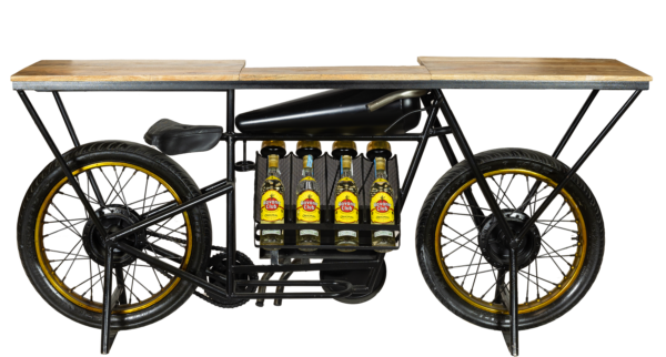 Mota Decorativa com Tampo de Madeira