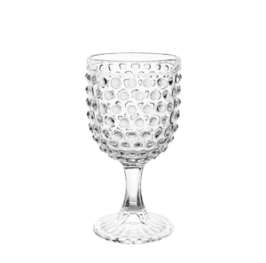 Copo de Água Transparente com Bolinhas