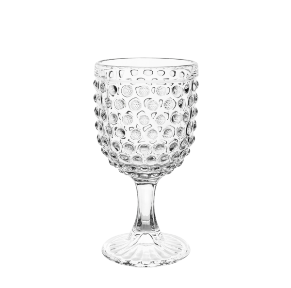 Copo de Água Transparente com Bolinhas