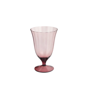 Copo de Água Rosa Vintage