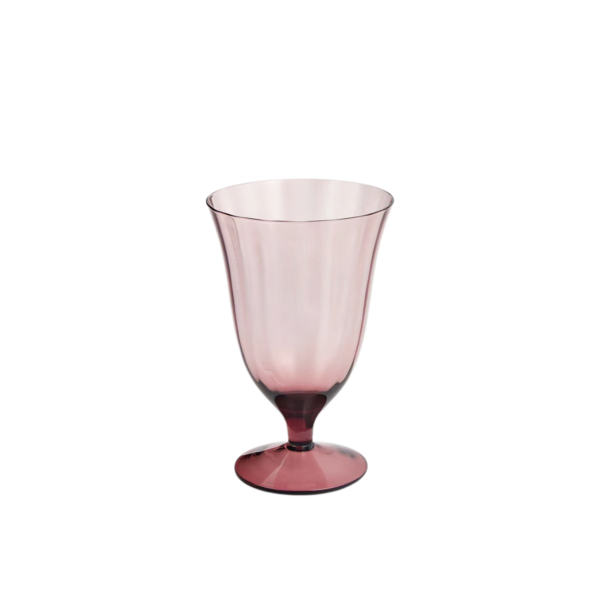 Copo de Água Rosa Vintage