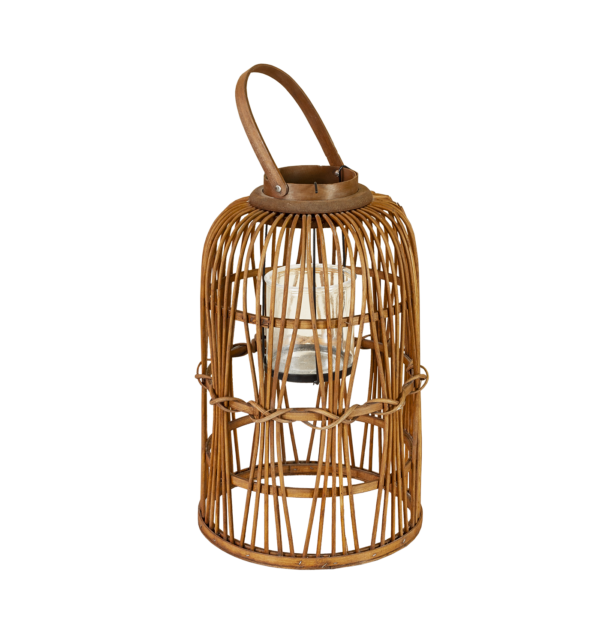 Lanterna Decorativa de Palhinha com Vela