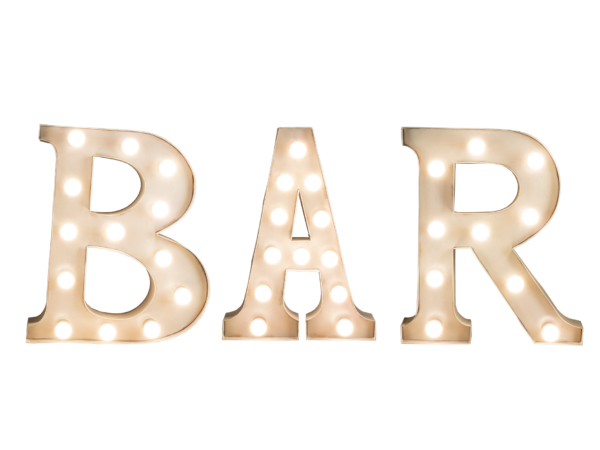 Letras Iluminadas - BAR