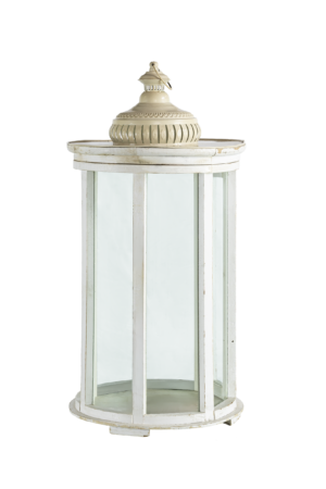 L04 _ Lanterna decorativa branca Lanterna Decorativa Branca