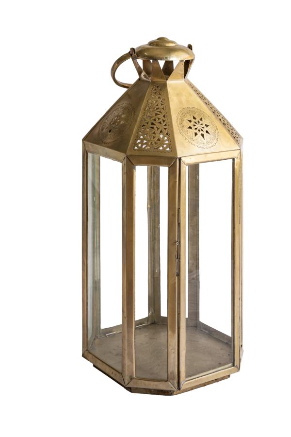 Lanterna Decorativa de Vidro (Set de 2)