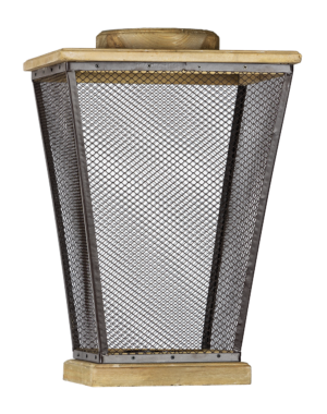 Lanterna Decorativa em Ferro e Madeira