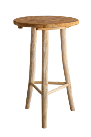 MB02 _ Mesa bistrô Rústica _ Dimensão 1,10M_ 60X60CM TAMPO