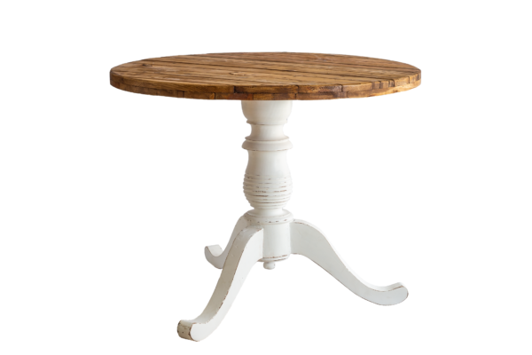 Mesa Decorativa Pe de Galo Branca MD23