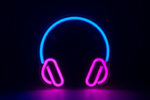 Neon Headphones 27 x 27cm Neon - Headphones 27x27cm