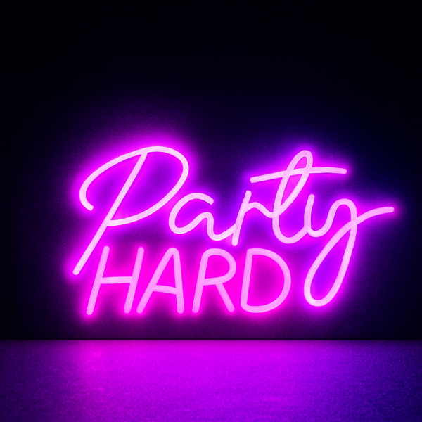 Neon - Party Hard 32x18cm