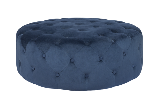 Puff gigante de veludo azul escuro P07