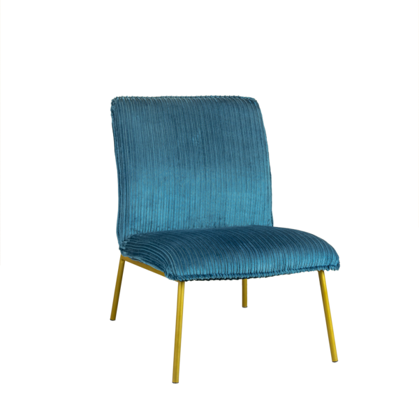 PL05 _ Cadeirão de veludo azul escuro Cadeirao de veludo azul escuro PL05