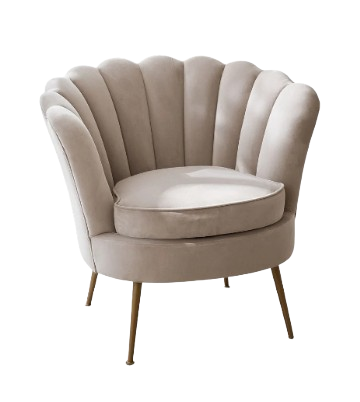 Poltrona-concha-de-veludo-bege-