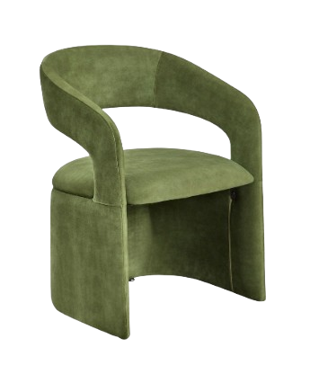 Poltrona-de-veludo-verde