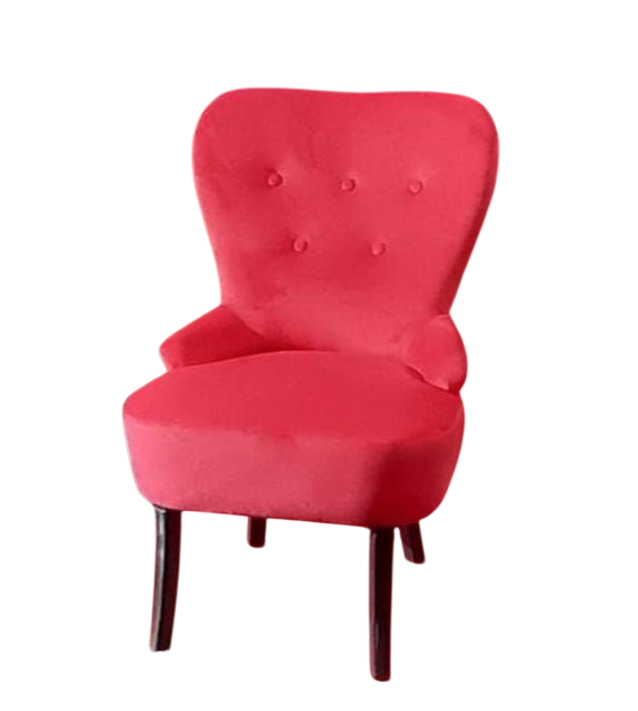 Poltrona de veludo vermelho Poltrona de veludo vermelho