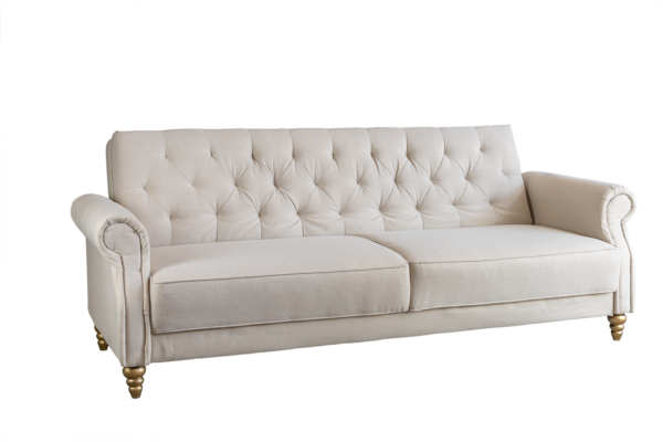 Sofa Nude Com Pes Dourados S04