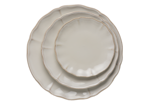 SP01 _ Set de Pratos Costa Nova Bege (Marcador, principal e sobremesa) Set de pratos Costa Nova Bege SP01