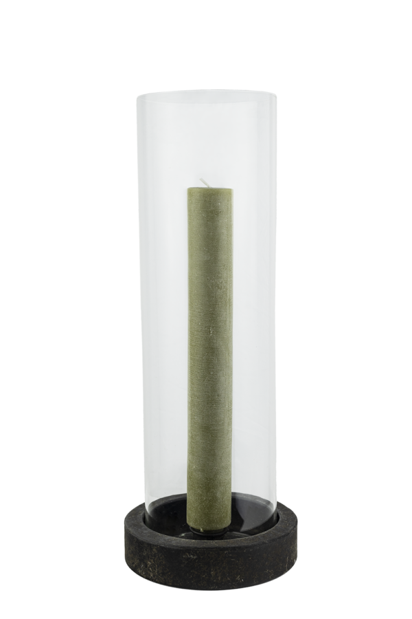 Suporte de Vela com Base de Pedra (Modelo 1)