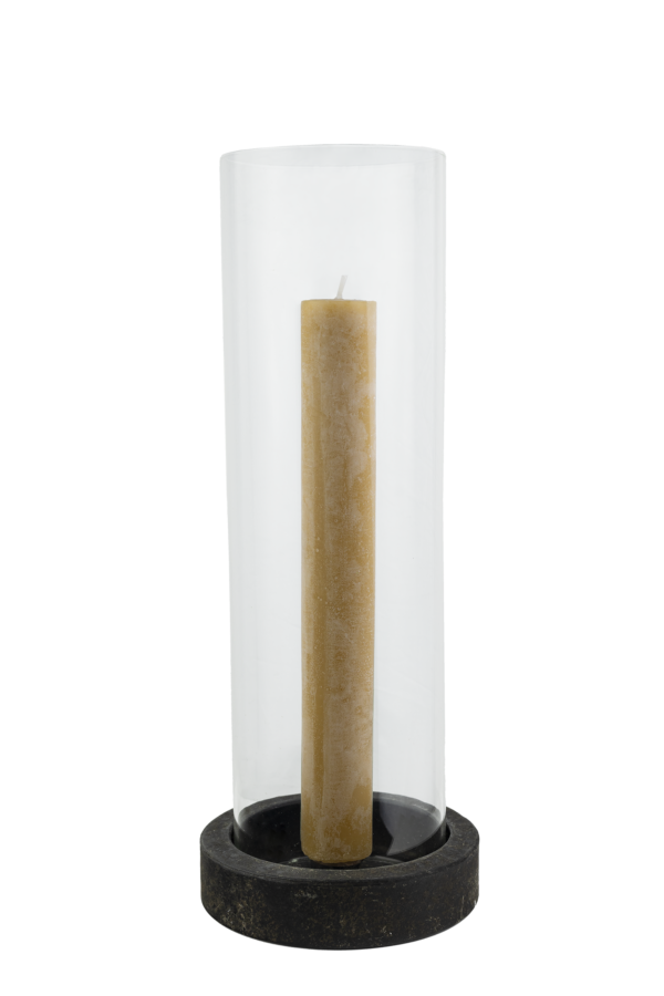 Suporte de Vela com Base de Pedra (Modelo 2)