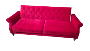 Sofa De Veludo Vermelho AUTO01