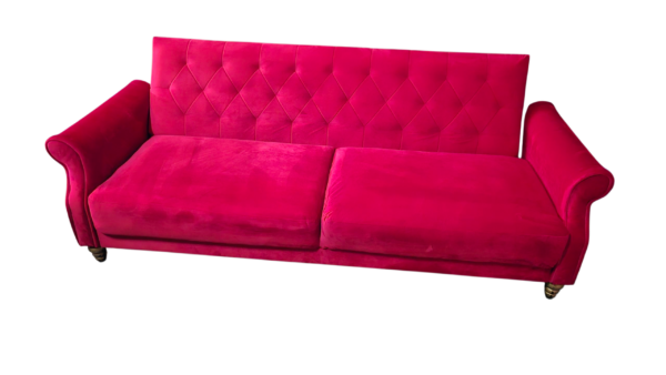 Sofa De Veludo Vermelho AUTO01