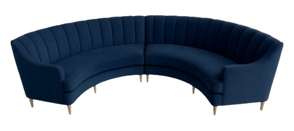 Sofa-meia-lua-azul-escuro