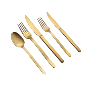 Talheres Dourado Fosco