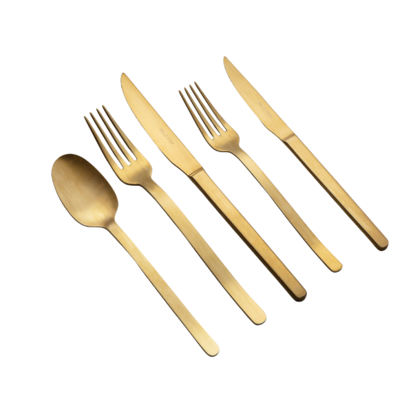 Talheres Dourado Fosco